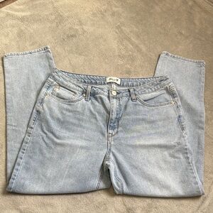 Seven For All Mankind Women’s Light Blue Straight Leg Jeans, Size 12